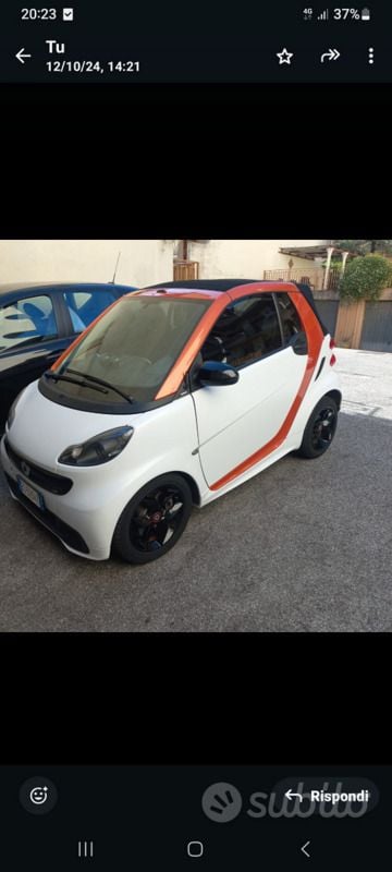 Usata Smart ForTwo Cabrio Passion 71 CV (52 kW) 2015 Bianco Cabrio