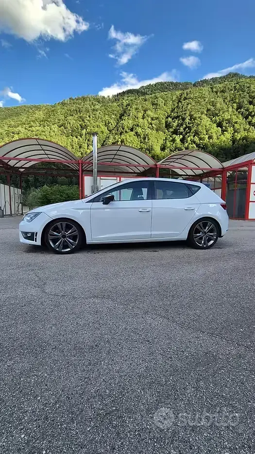 Usata Seat Leon 110 CV (80 kW) 2016 Bianco Berlina