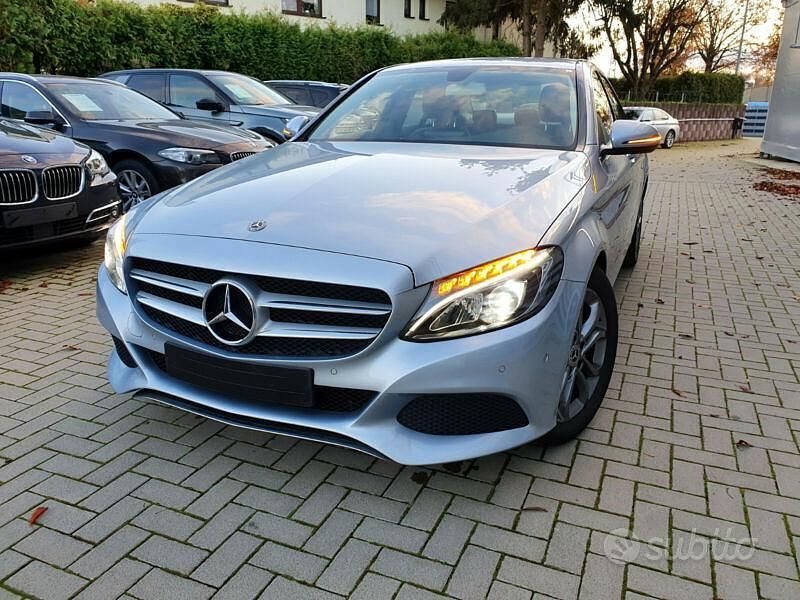 Usata Mercedes C180 116 CV (85 kW) 2017 Argento Berlina