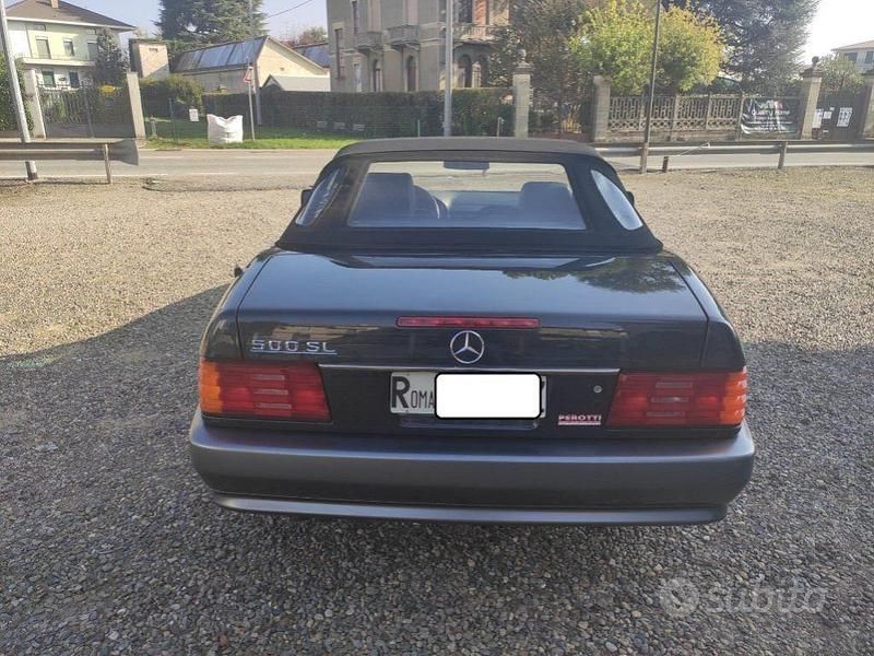Usata Mercedes SL500 333 CV (244 kW) 1991 Grigio scuro Cabrio