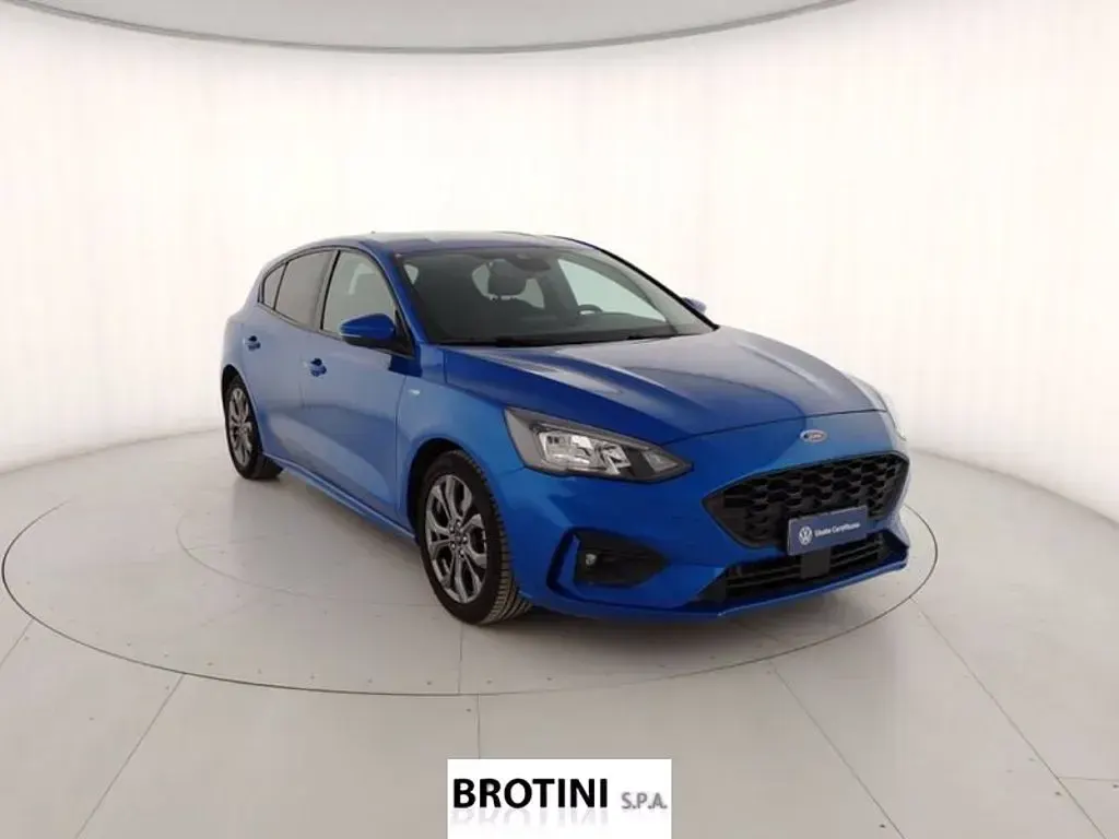 Usata Ford Focus ST-Line 125 CV (91 kW) 2021 Blu metallizzato Berlina