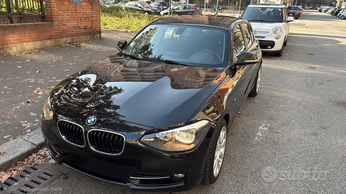 Usata BMW 118 Sport Line 143 CV (105 kW) 2013 Nero Utilitaria