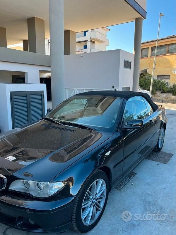 Usata BMW 320 Cabriolet 150 CV (110 kW) 2006 Nero Cabrio