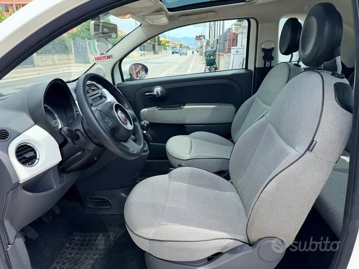 Usata Fiat 500 Lounge 69 CV (50 kW) 2011 Bianco Utilitaria