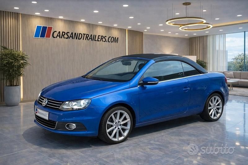 Usata VW Eos Sport 160 CV (117 kW) 2010 Blu Cabrio