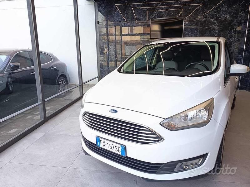 Usata Ford C-MAX Titanium 120 CV (88 kW) 2019 Bianco Monovolume