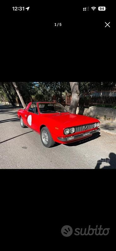 Usata Lancia Beta 1970 Rosso Cabrio