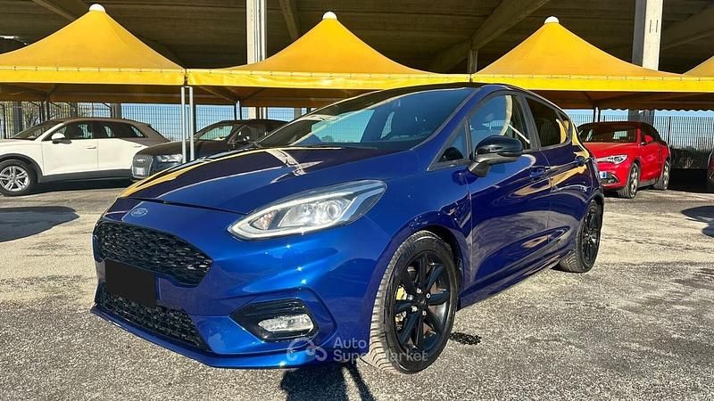 Usata Ford Fiesta ST-Line 101 CV (74 kW) 2018 Blu Utilitaria
