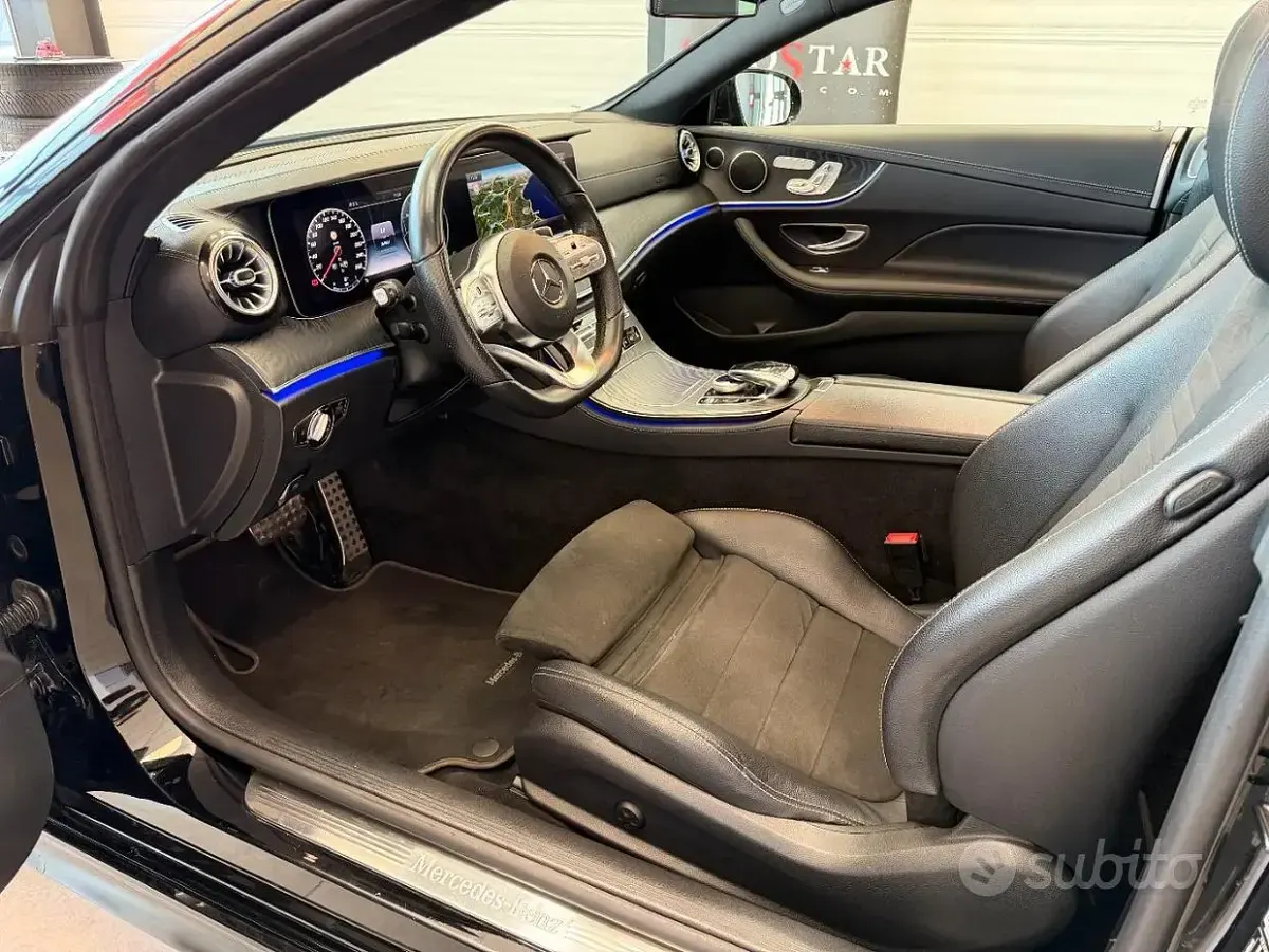 Usata Mercedes E220 Premium Plus 194 CV (142 kW) 2019 Nero Coupé