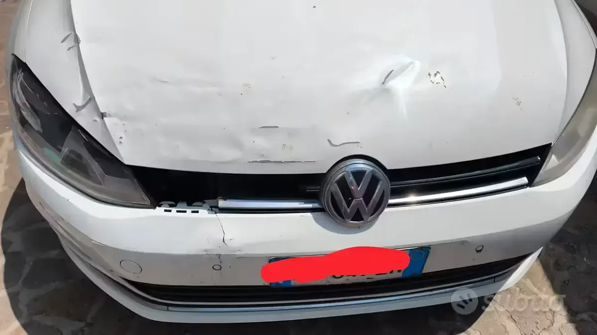 Usata VW Golf VII 110 CV (80 kW) 2014 Bianco Berlina