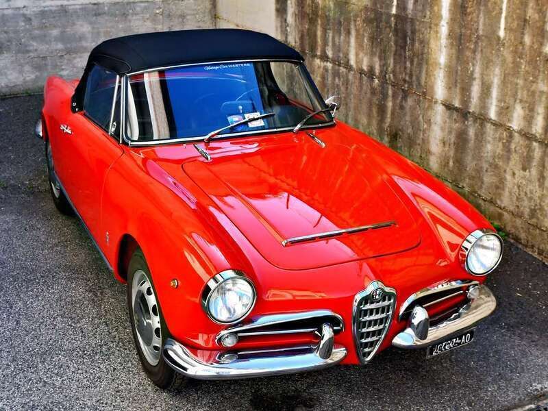 Usata Alfa Romeo Giulia Spider 91 CV (66 kW) 1962 Rosso a02 Cabrio
