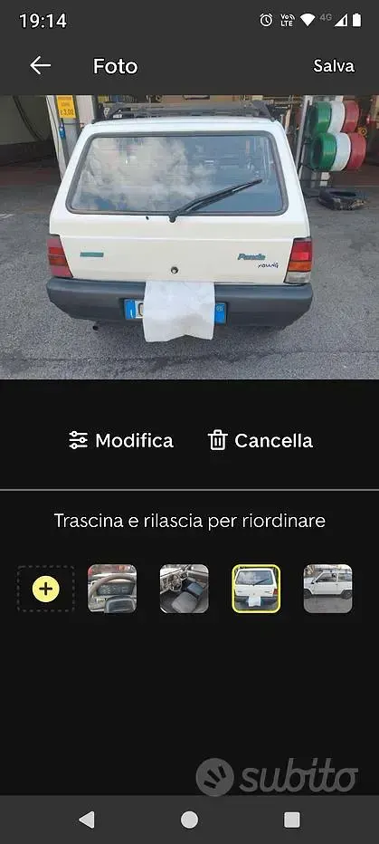 Usata Fiat Panda Young 54 CV (39 kW) 2002 Bianco Berlina