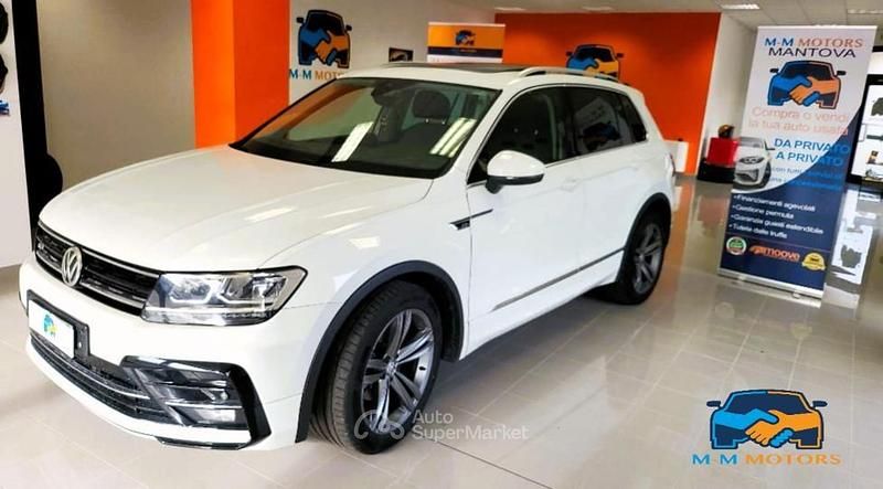 Usata VW Tiguan R-line 116 CV (85 kW) 2018 Bianco SUV