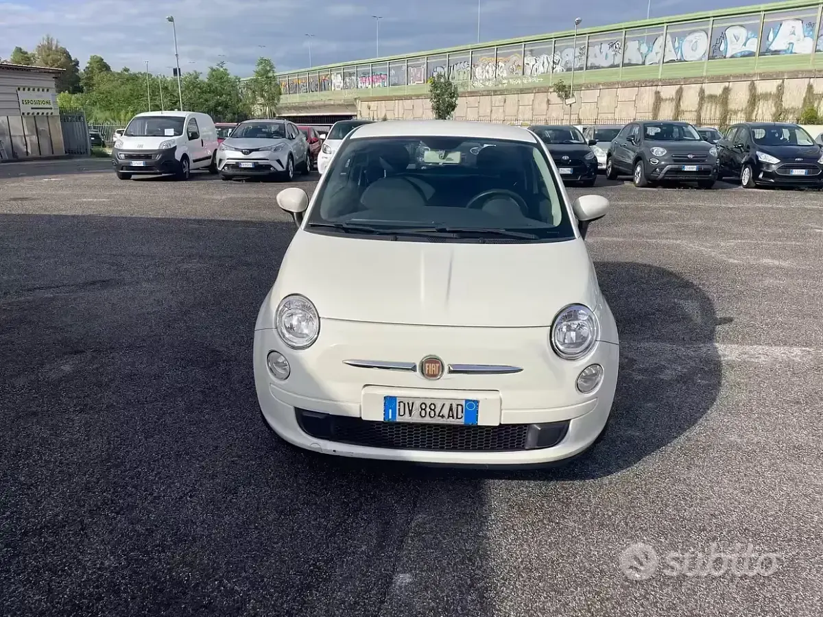 Usata Fiat 500 69 CV (50 kW) 2009 Bianco Cabrio