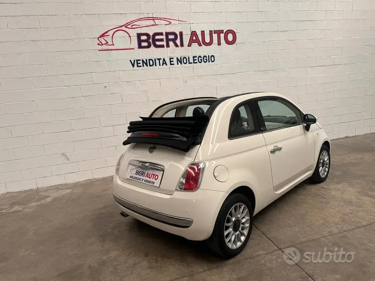 Usata Fiat 500 69 CV (50 kW) 2014 Bianco Cabrio