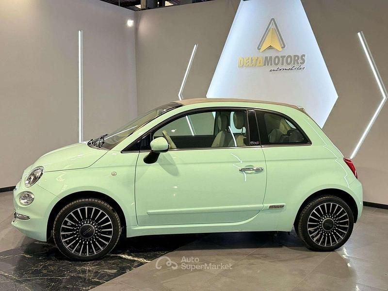 Usata Fiat 500C Lounge 69 CV (50 kW) 2018 Verde Cabrio