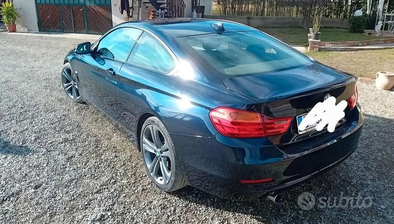 Usata BMW 420 Coupé 184 CV (135 kW) 2014 Blu Coupé