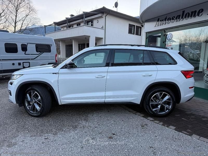 Second-hand Skoda Kodiaq SportLine 150 CP (110 kW) 2021 Alb SUV