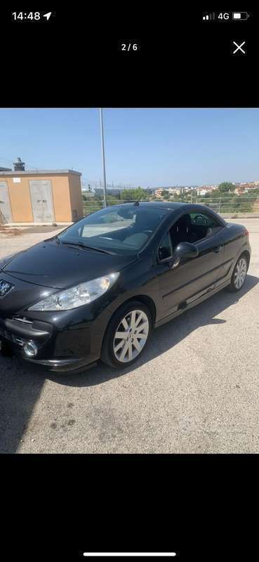 Usata Peugeot 207 CC 120 CV (88 kW) 2007 Nero Cabrio