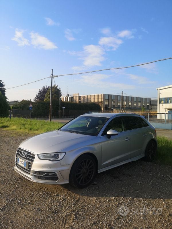 Usata Audi A3 Sportback S-Line 150 CV (110 kW) 2014 Grigio Utilitaria