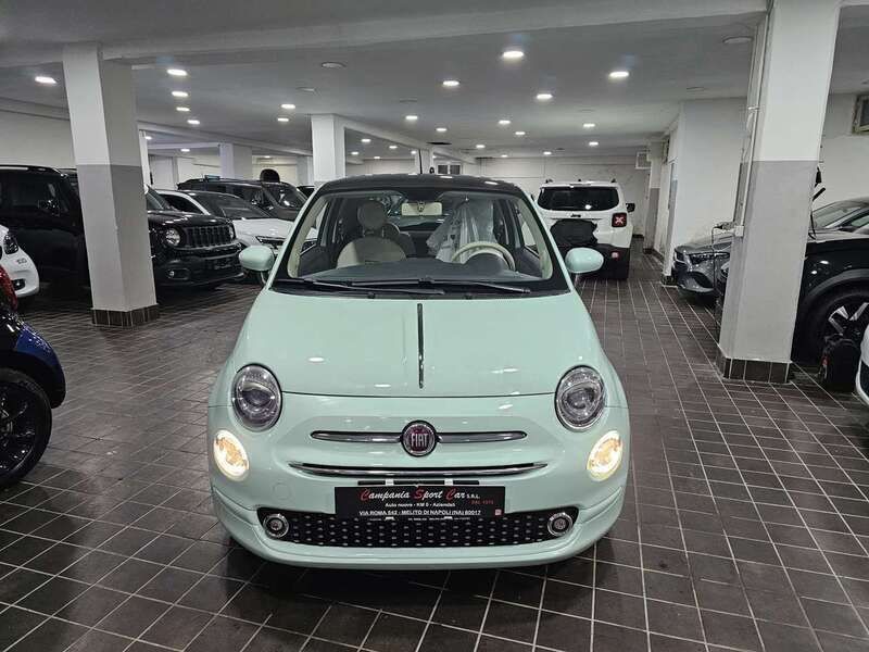 Usata Fiat 500 Lounge 95 CV (69 kW) 2018 Verde lattementa metallizzato Utilitaria