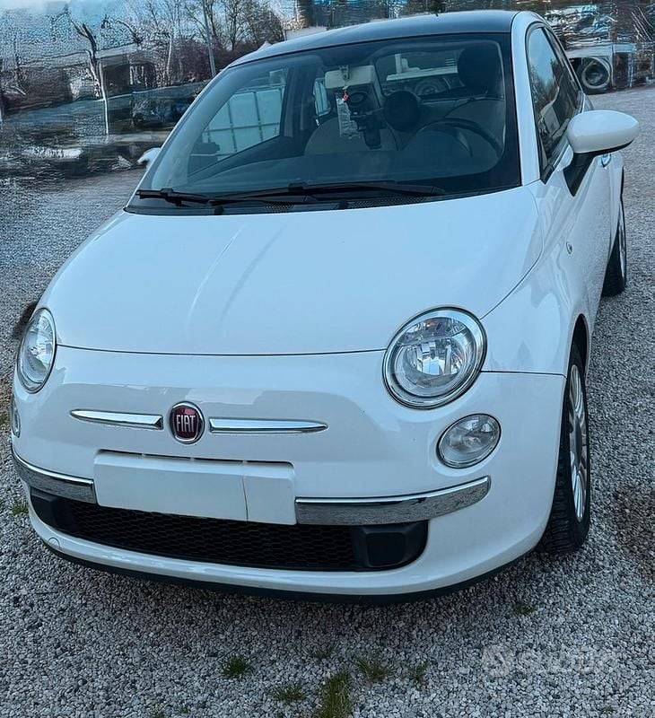 Usata Fiat 500 Lounge 69 CV (50 kW) 2013 Bianco Utilitaria