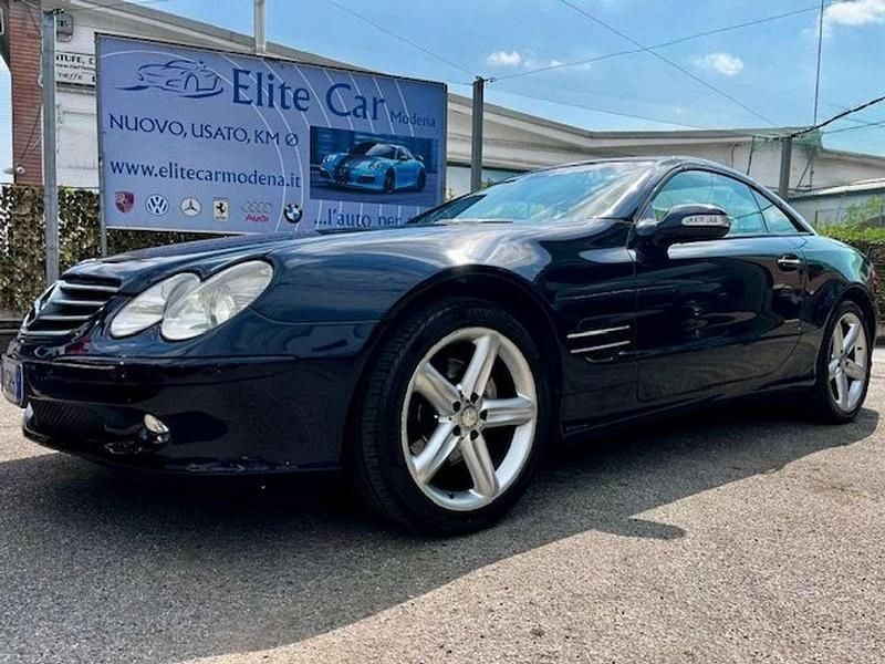 Usata Mercedes SL350 245 CV (180 kW) 2003 Blu Cabrio