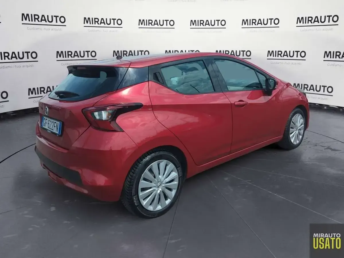 Usata Nissan Micra Acenta 92 CV (67 kW) 2021 Rosso Utilitaria