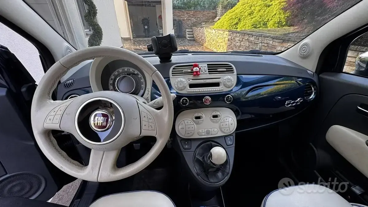 Usata Fiat 500 69 CV (50 kW) 2013 Blu Cabrio