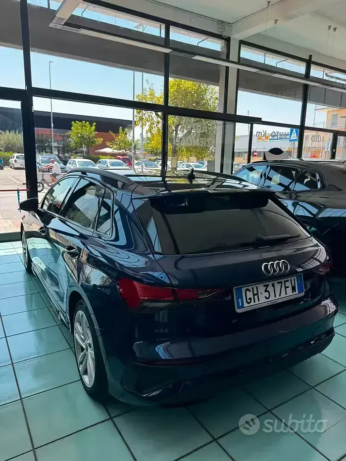 Usata Audi A3 S-Line 150 CV (110 kW) 2021 Blu/azzurro Berlina