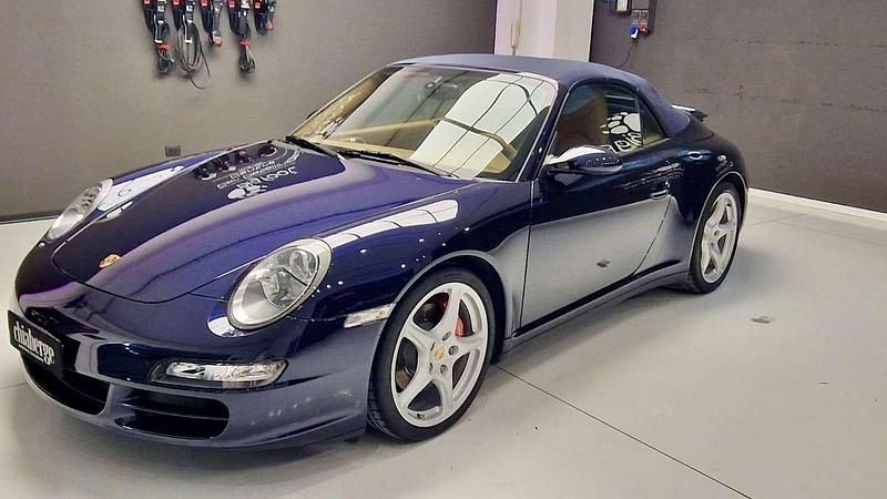 Usata Porsche 911 Carrera 4S Cabriolet 355 CV (261 kW) 2006 Blu Cabrio