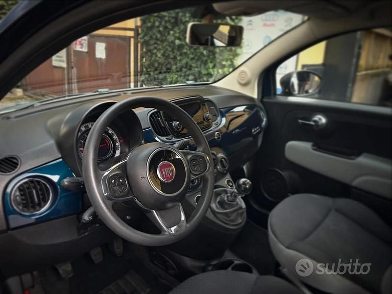 Usata Fiat 500 69 CV (50 kW) 2018 Blu Berlina