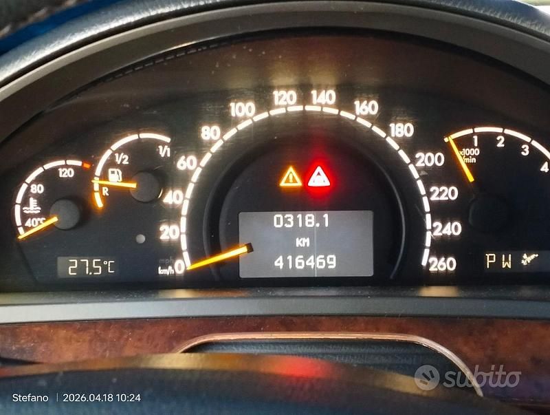 Usata Mercedes S320 224 CV (164 kW) 1999 Grigio Berlina