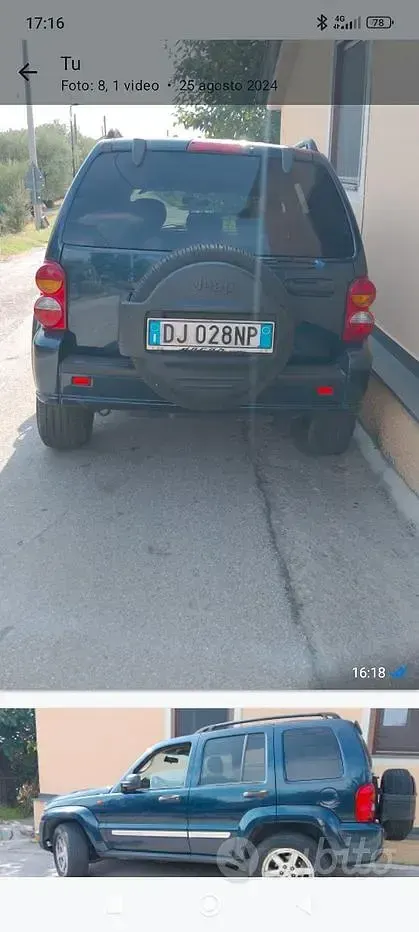Usata Jeep Cherokee 2003 Blu SUV