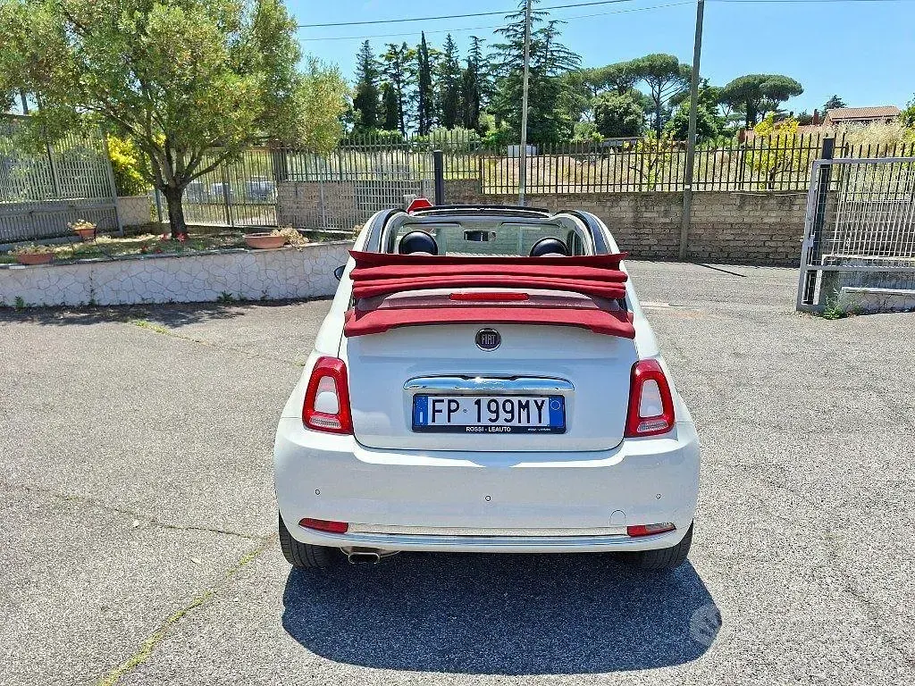 Usata Fiat 500C Lounge 69 CV (50 kW) 2018 Bianco Cabrio