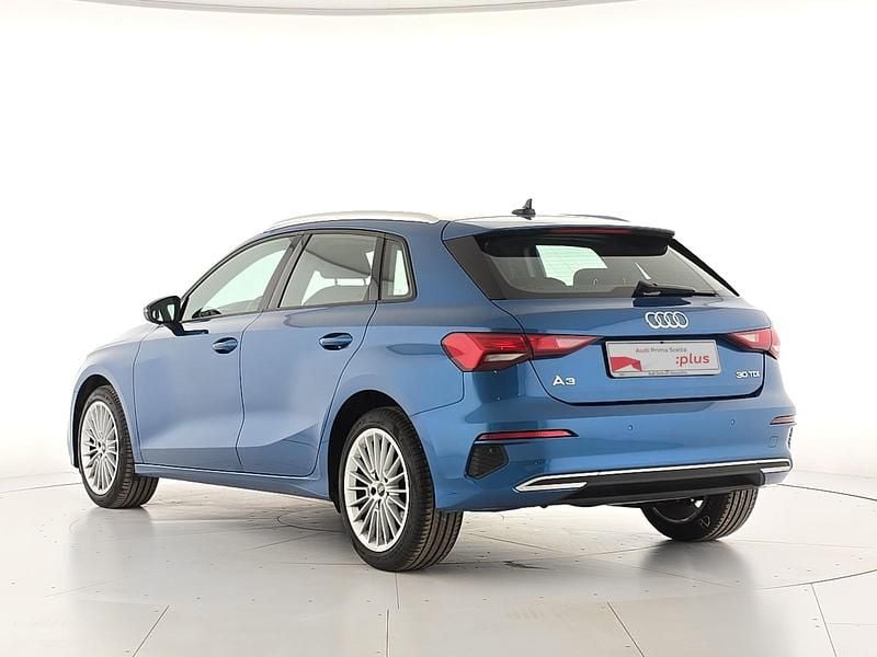 Usata Audi A3 Advanced 116 CV (85 kW) 2021 Blu/azzurro Berlina