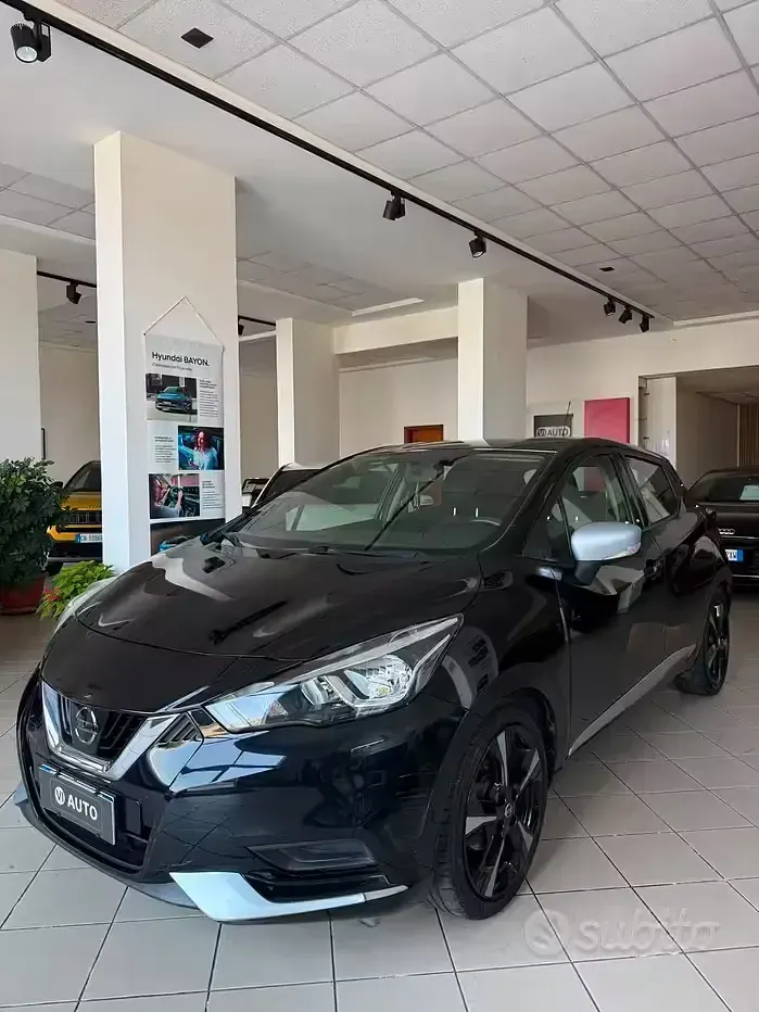 Usata Nissan Micra Acenta 71 CV (52 kW) 2018 Nero Utilitaria