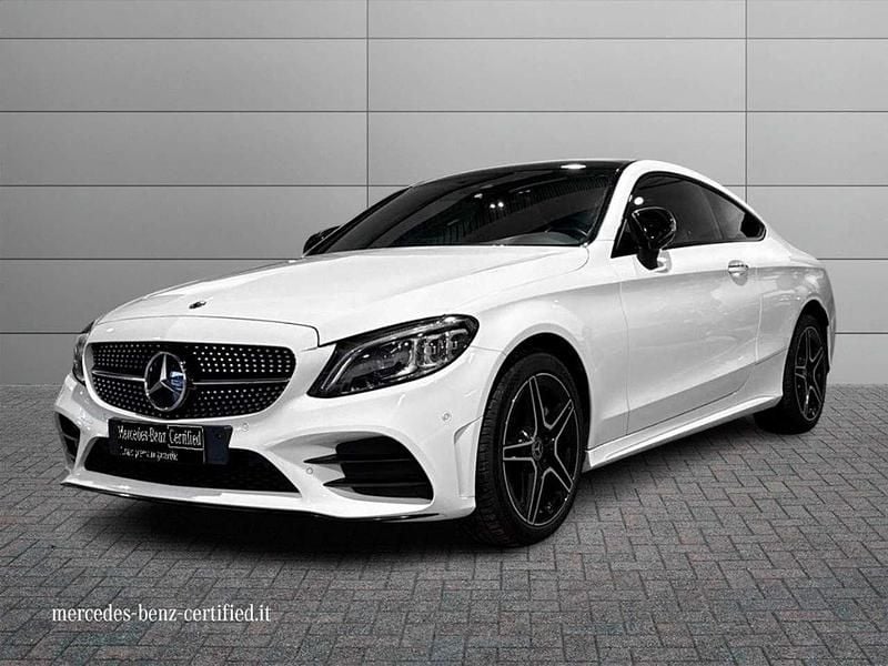 Usata Mercedes C220 Premium Plus 194 CV (142 kW) 2019 Bianco Coupé