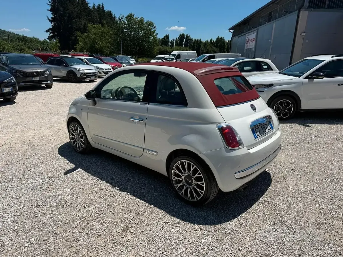Usata Fiat 500C Lounge 85 CV (62 kW) 2015 Bianco Cabrio