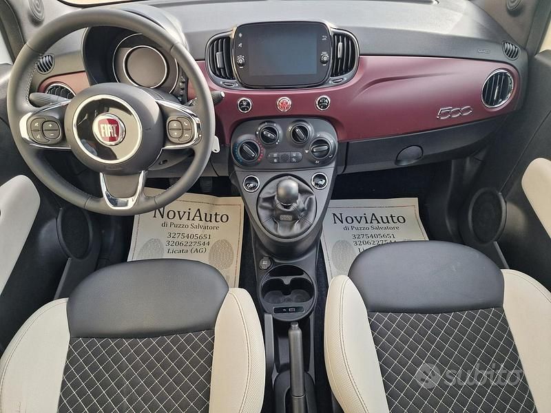 Usata Fiat 500 Lounge 70 CV (51 kW) 2020 Bianco Berlina