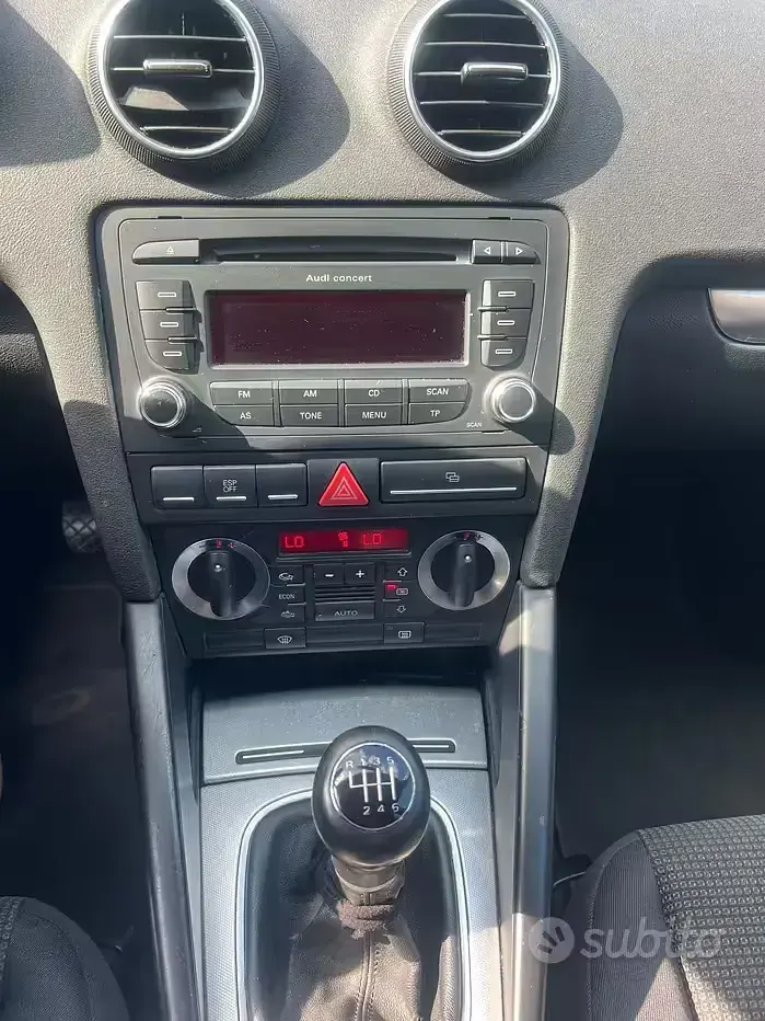 Usata Audi A3 Ambiente 115 CV (84 kW) 2007 Nero Utilitaria