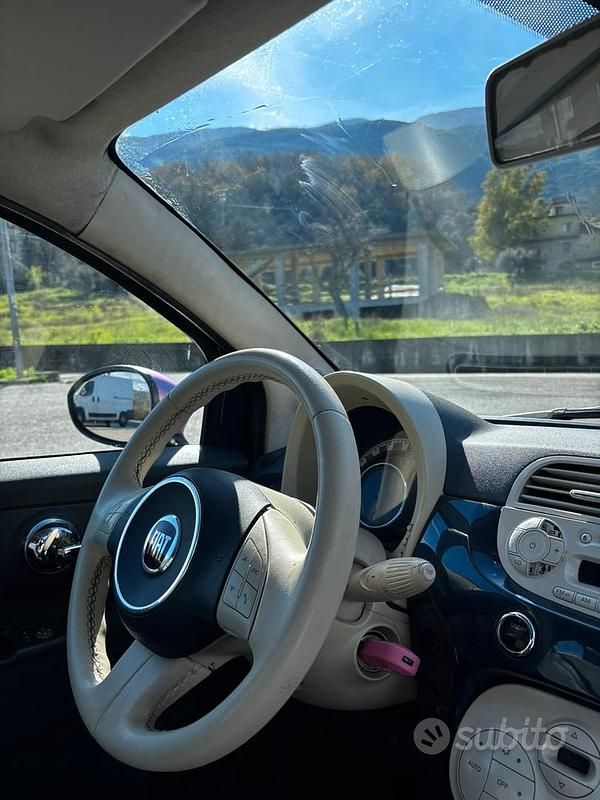 Usata Fiat 500 100 CV (73 kW) 2008 Blu Berlina