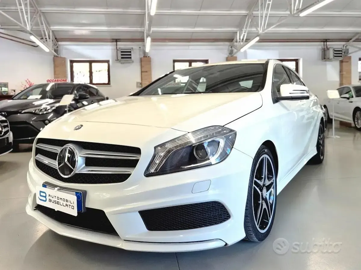 Usata Mercedes A180 Premium 109 CV (80 kW) 2012 Bianco Utilitaria