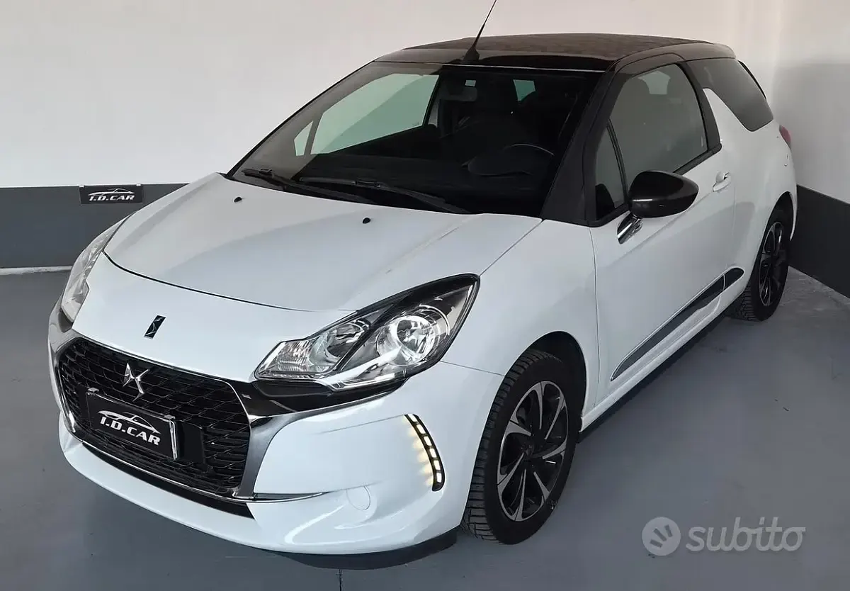 Usata DS Automobiles DS3 Sport Chic 110 CV (80 kW) 2018 Bianco Cabrio