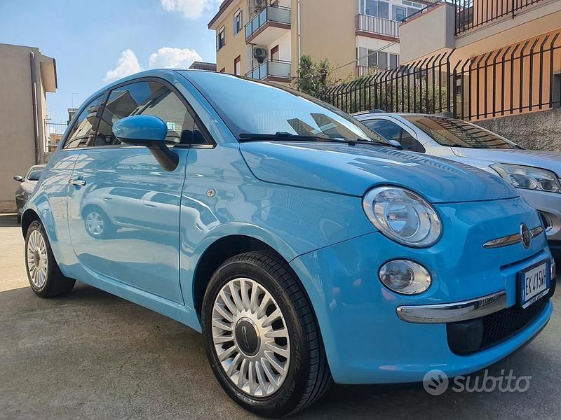 Usata Fiat 500 Lounge 69 CV (50 kW) 2012 Blu Berlina