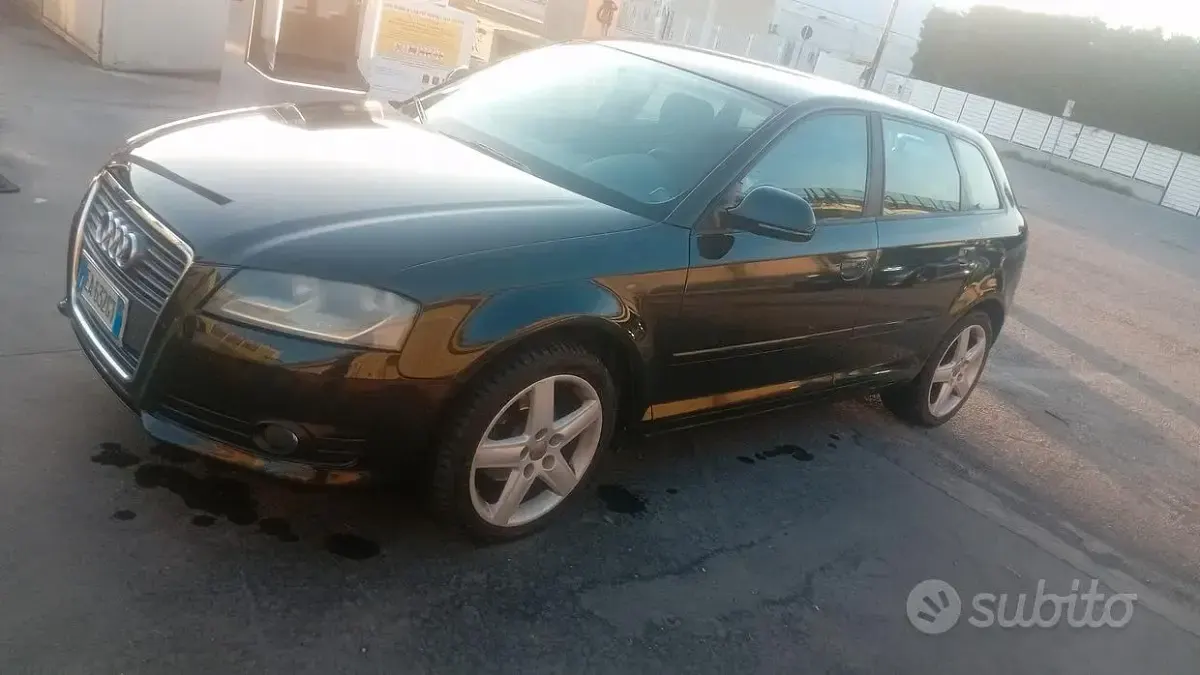 Usata Audi A3 90 CV (66 kW) 2009 Nero Utilitaria