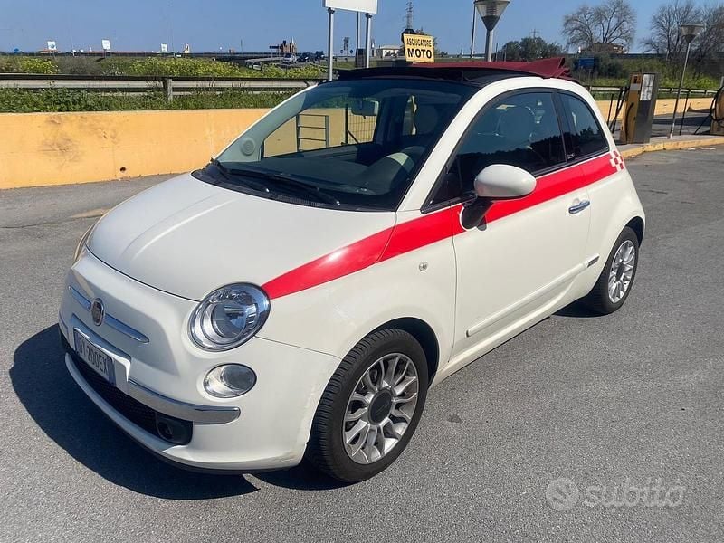 Usata Fiat 500C Rock 69 CV (50 kW) 2009 Bianco Cabrio