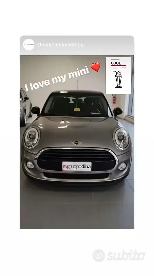 Usata Mini Cooper D 116 CV (85 kW) 2018 Grigio Utilitaria