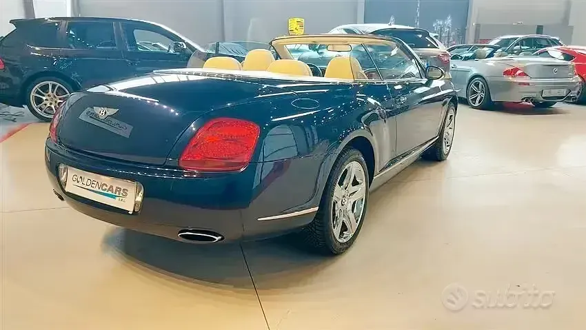 Usata Bentley Continental GT Convertible 560 CV (411 kW) 2008 Blu Cabrio
