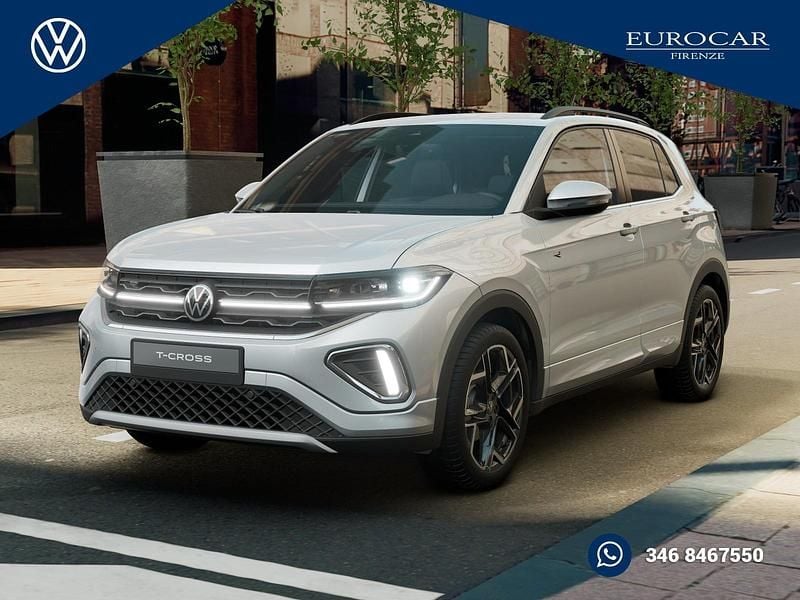 Pure white Nuova 2025 VW T-Cross R-line Plus SUV | 26.950 € (Buon prezzo) - Immagine 1/4